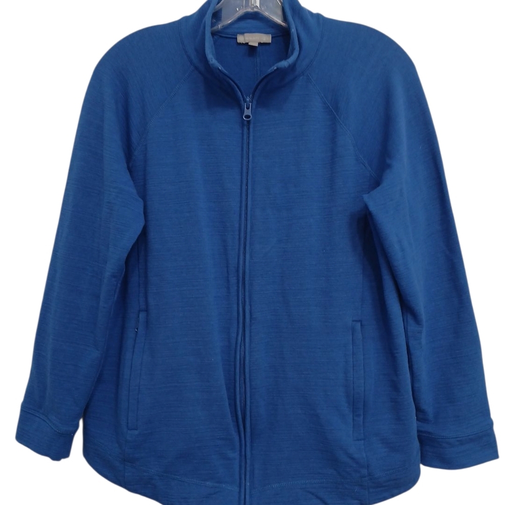 Talbots Stretch Polyester Full Zip Jacket Fleece … - image 2